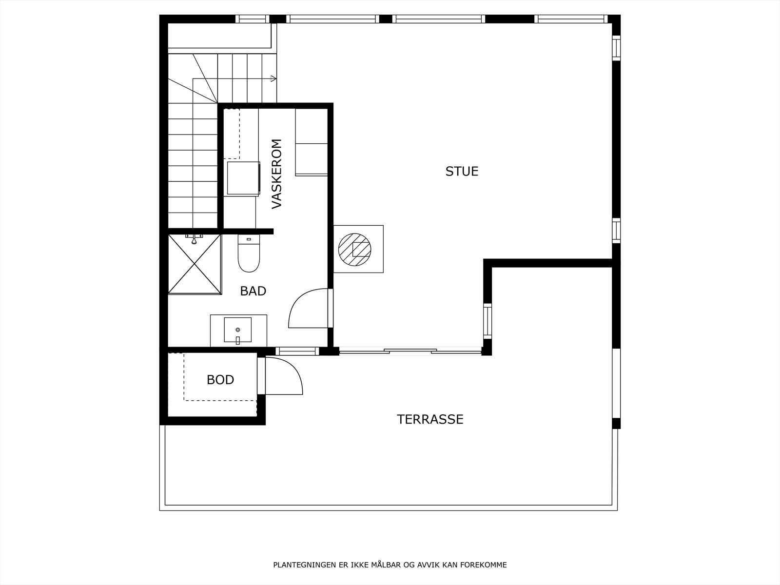 Her er det følgende planløsning Galleribilde