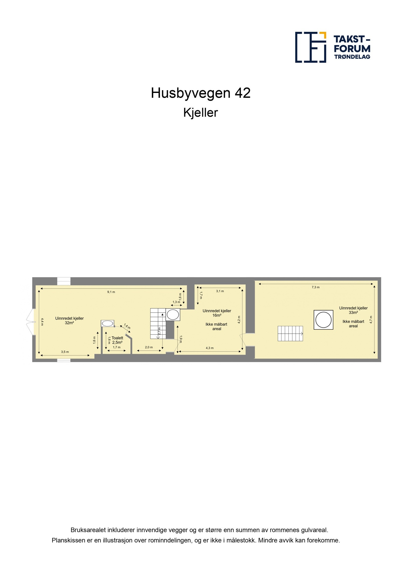 Plan våningshus kjeller Galleribilde