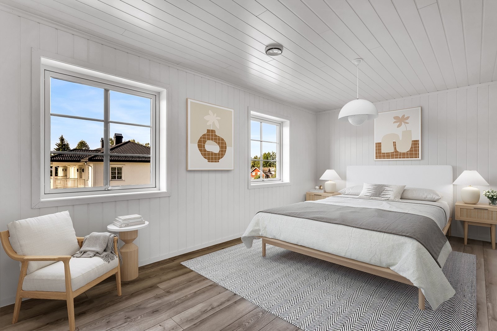 Digitalt møblert og innredet. Galleribilde