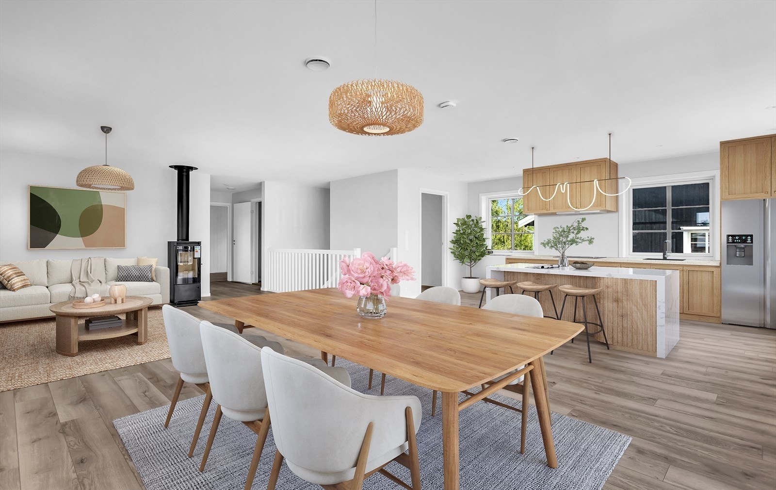 Digitalt møblert og innredet. Galleribilde