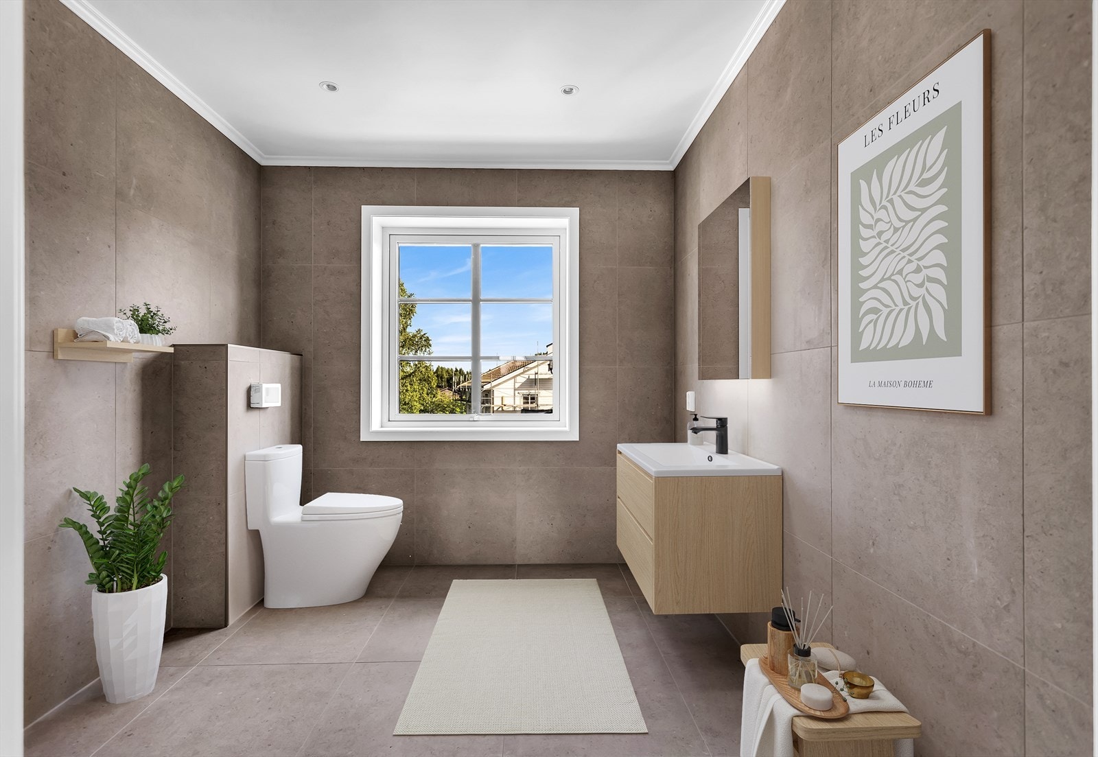 Digitalt møblert og innredet. Galleribilde