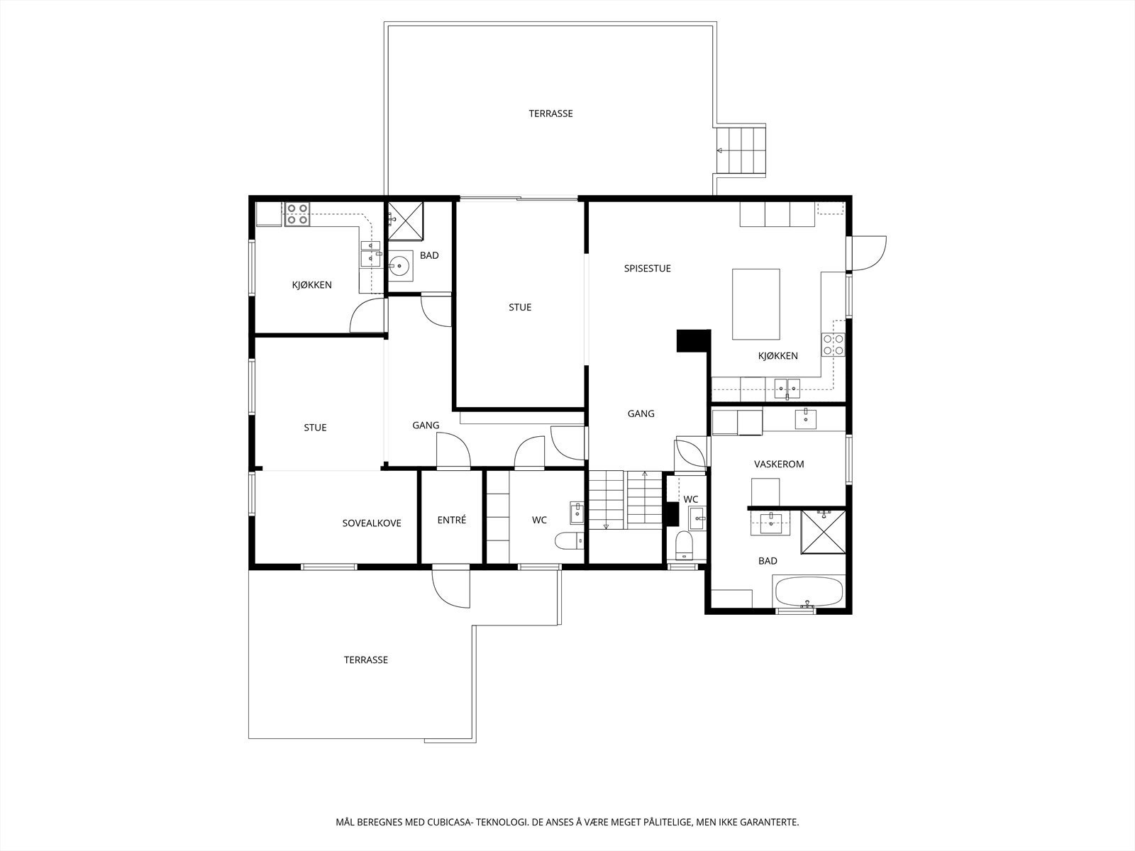 Plantegning 1. etasje Galleribilde