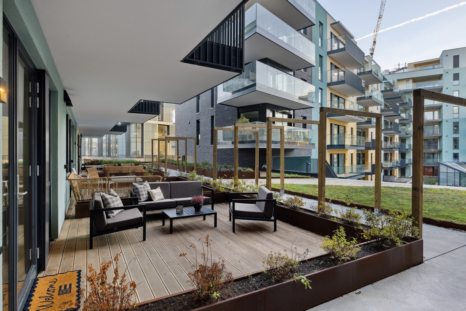 Leiligheten har en fin intern beliggenheten med lite gangtrafikk utenfor. Galleribilde