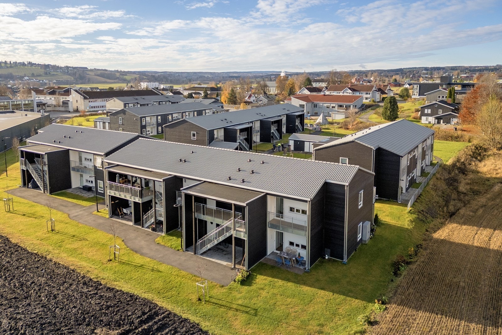 Gangavstand til sentrumsfasiliteter. Galleribilde