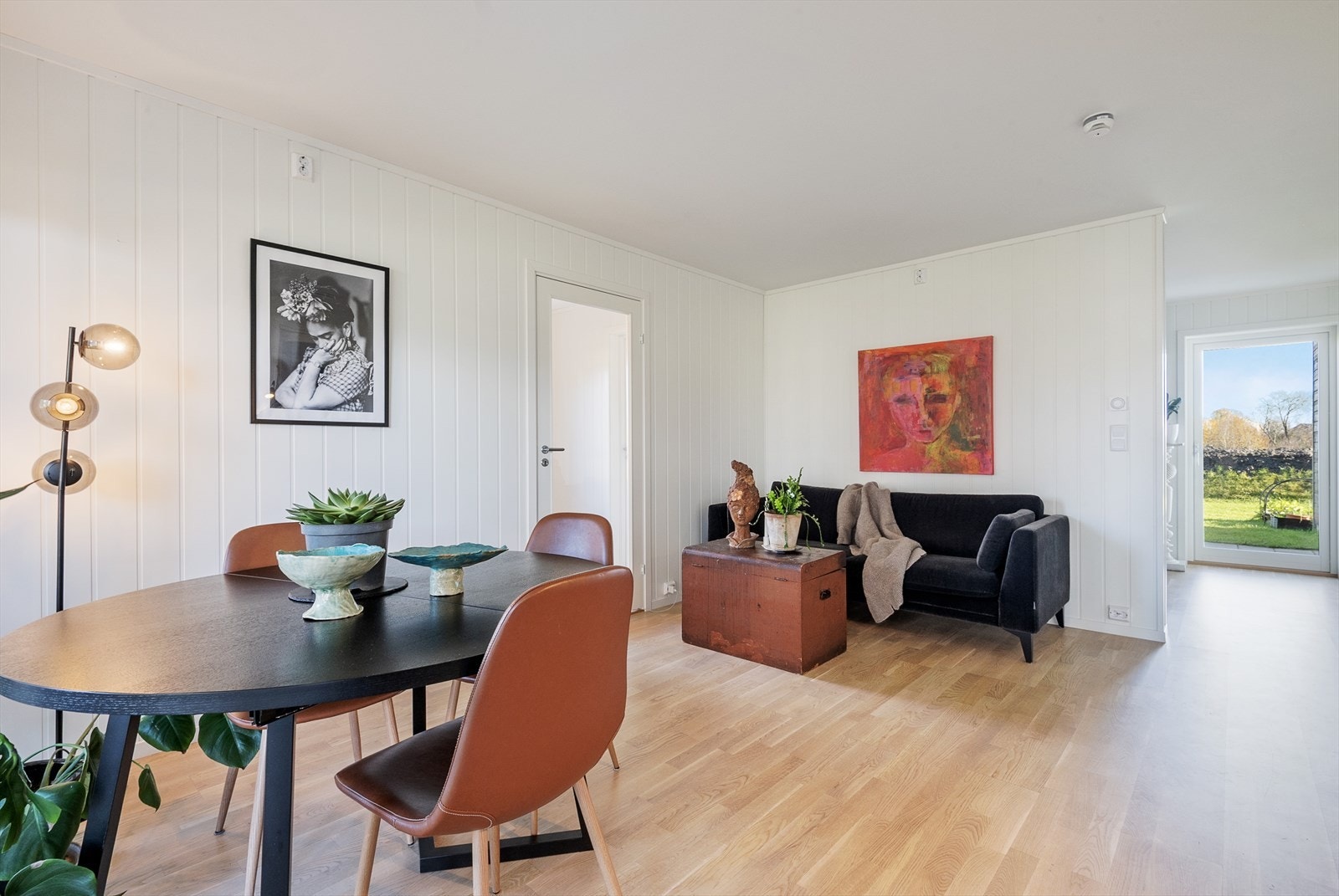 Lysmalte flater. Galleribilde