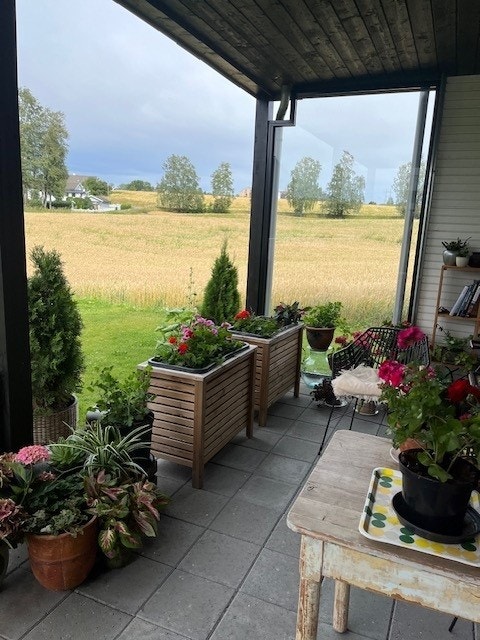 Pent uteområde. Galleribilde