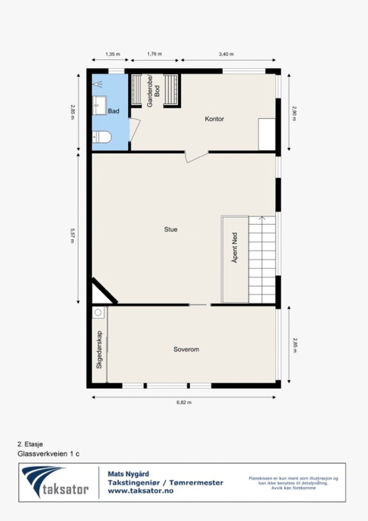 Planskisse - 2. etg. Galleribilde