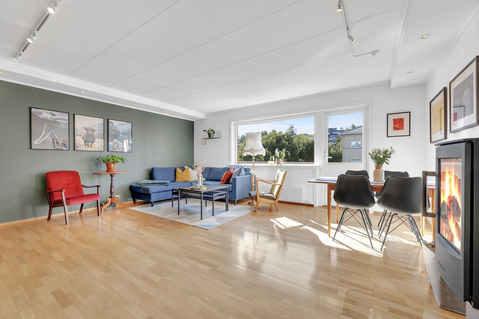 Leiligheten har en utmerket planløsning med store, lyse rom og behagelige fargevalg. Galleribilde