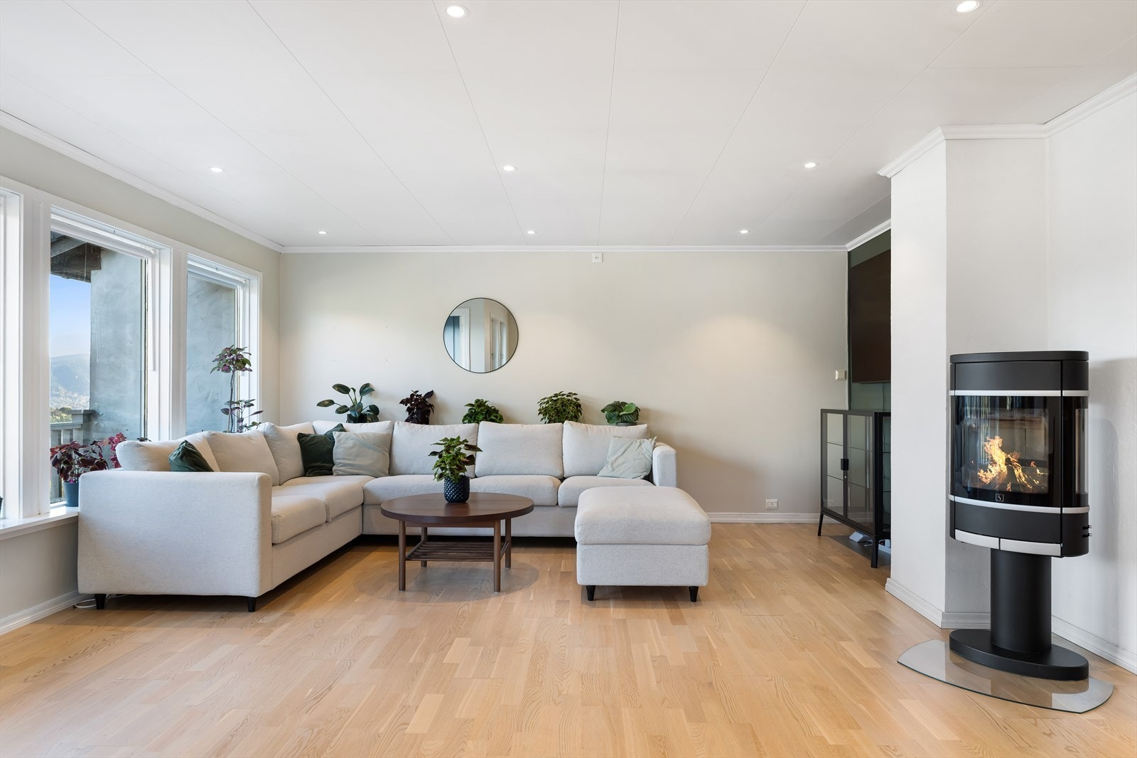 Rommets utforming gir en naturlig oppdeling. Galleribilde