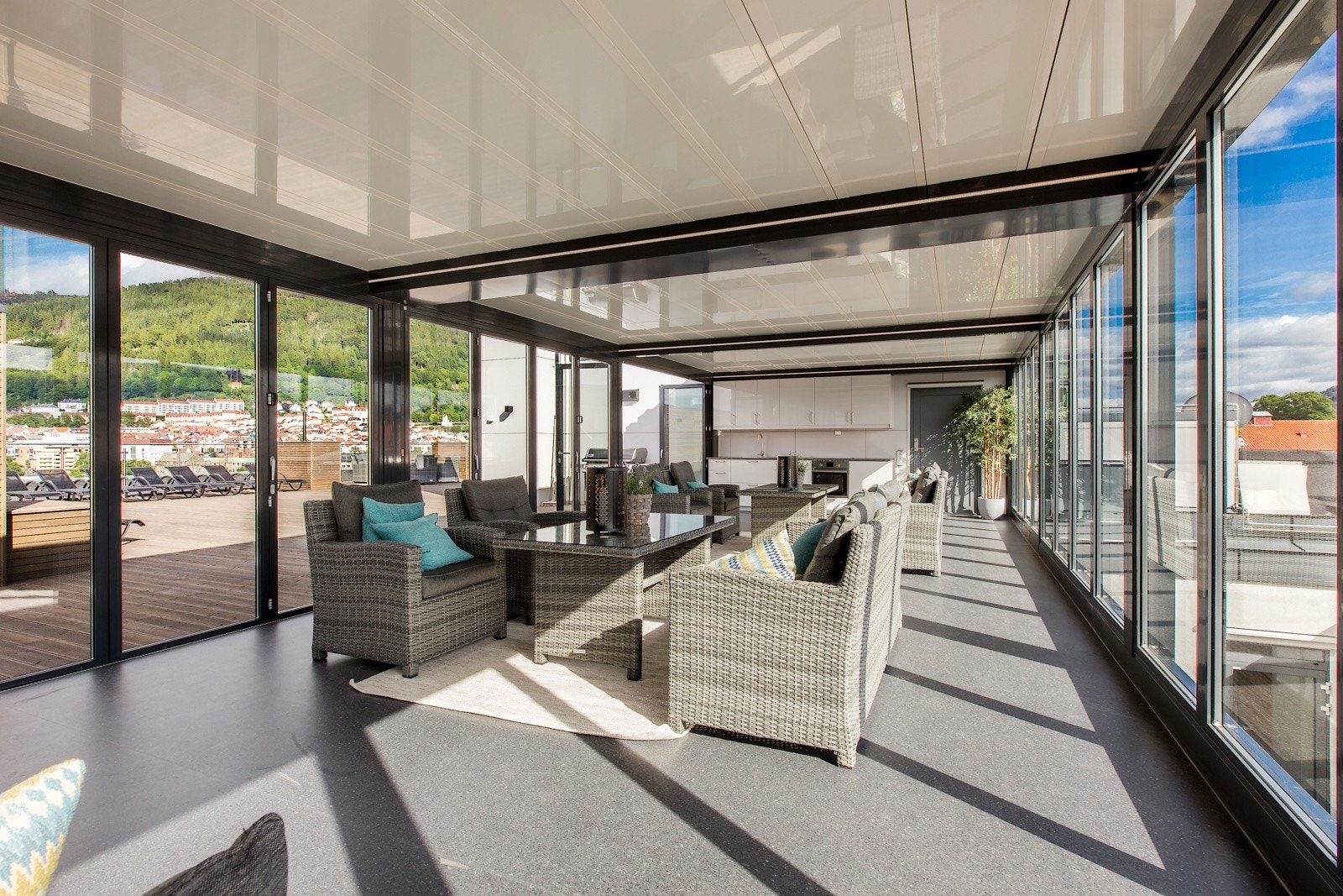 - Her kan man invitere på grillbesøk i hyggelige omgivelser -