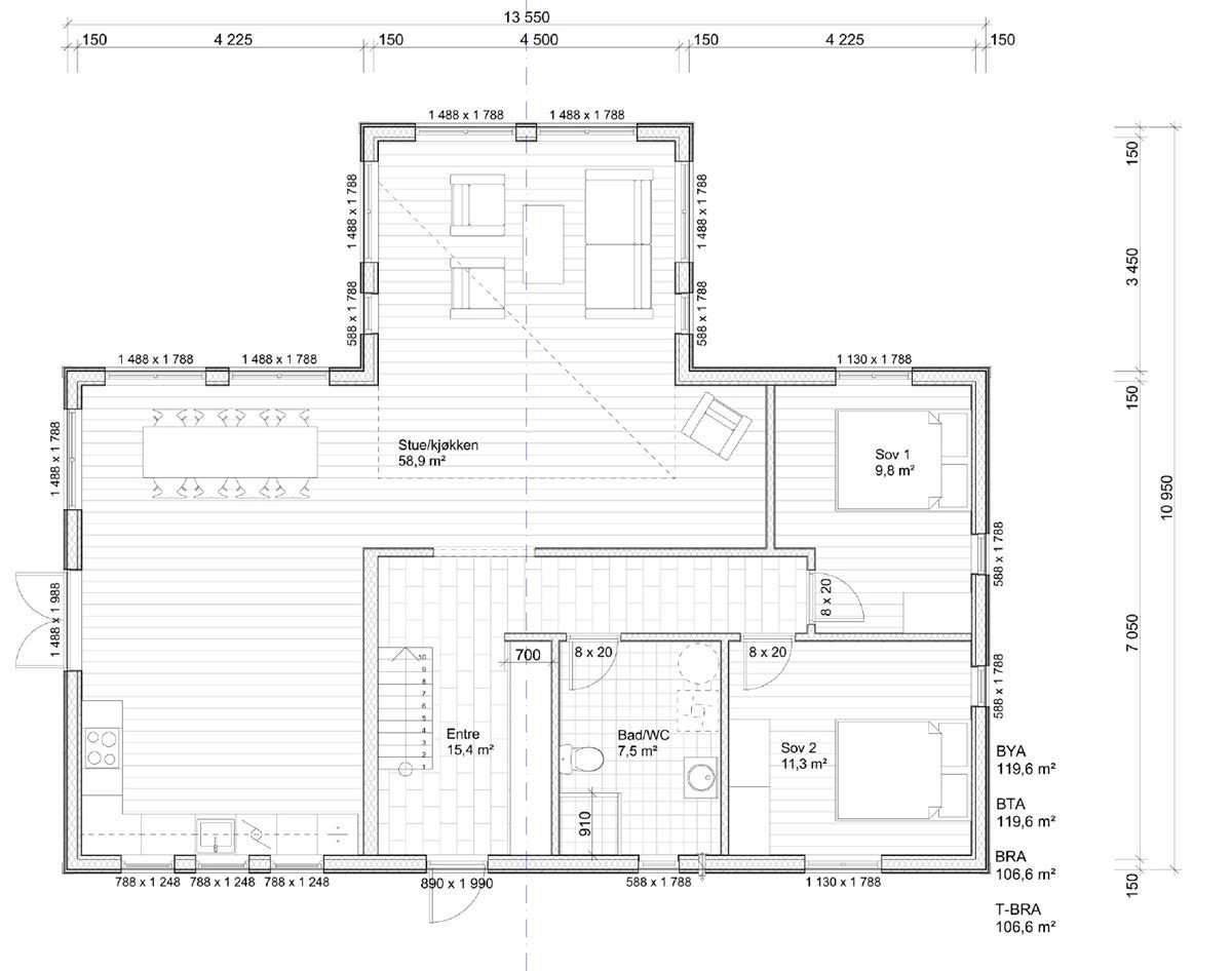 Plantegning Galleribilde