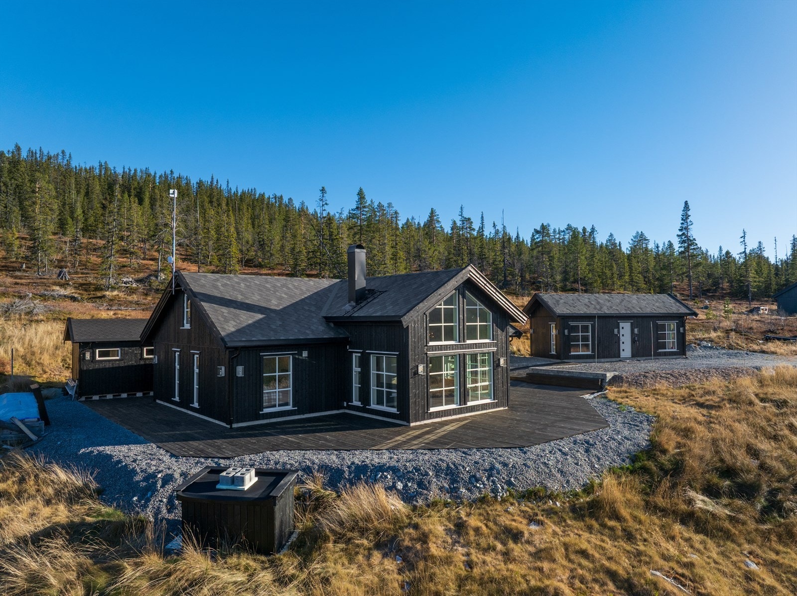 Hytta er satt opp i 2020. Galleribilde