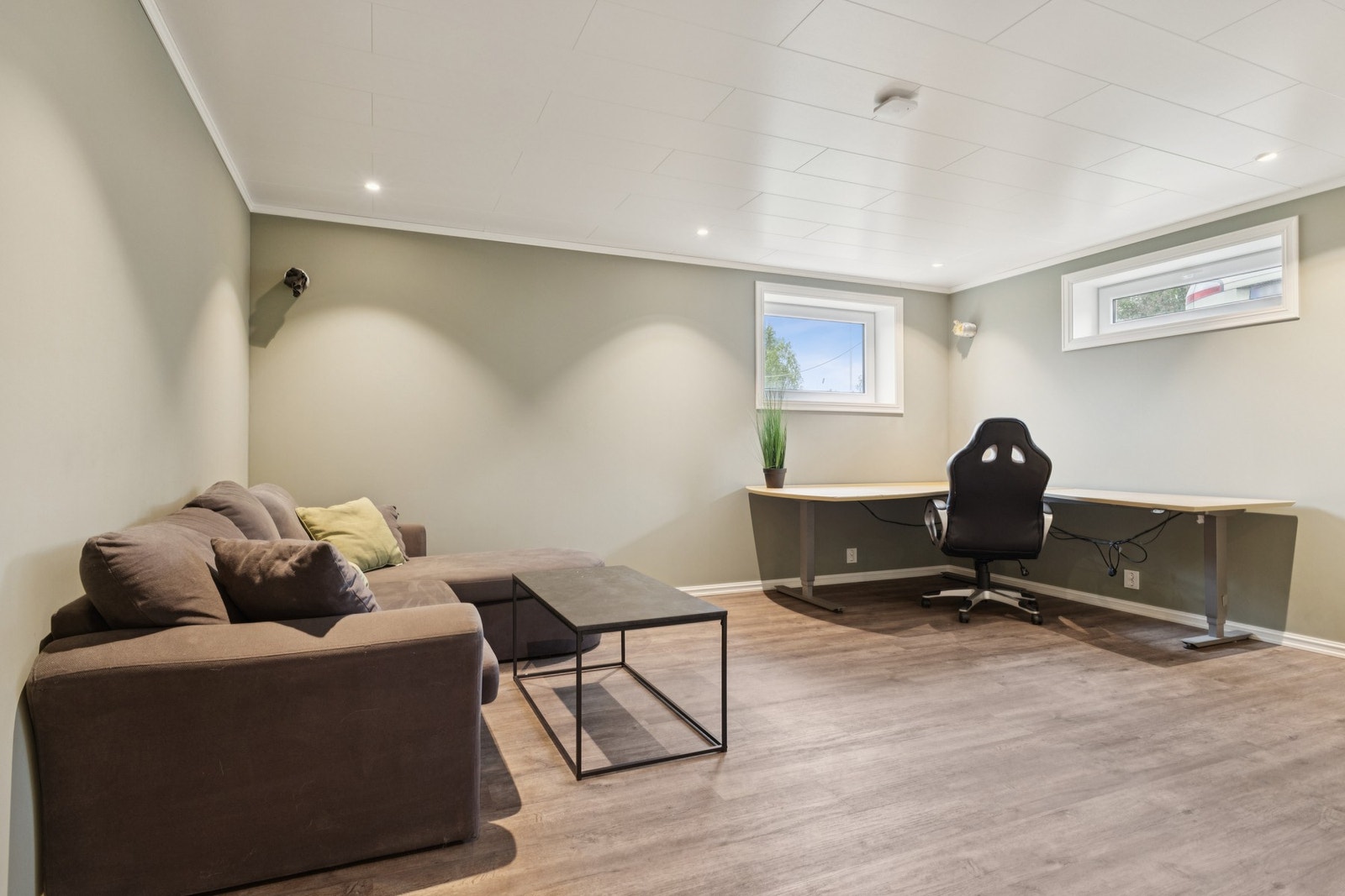 Her får du et allsidig rom med mange bruksområder. Galleribilde