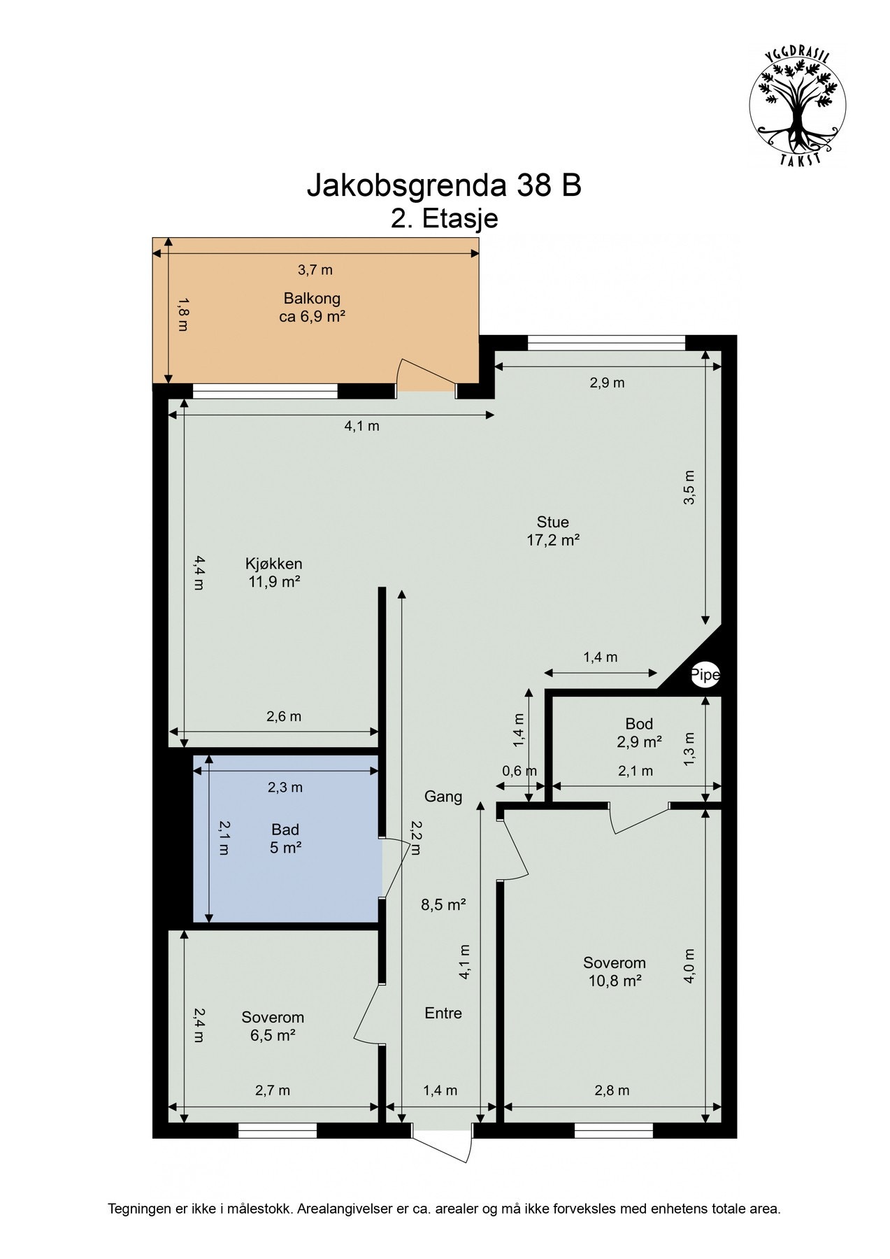 Planskisse Galleribilde