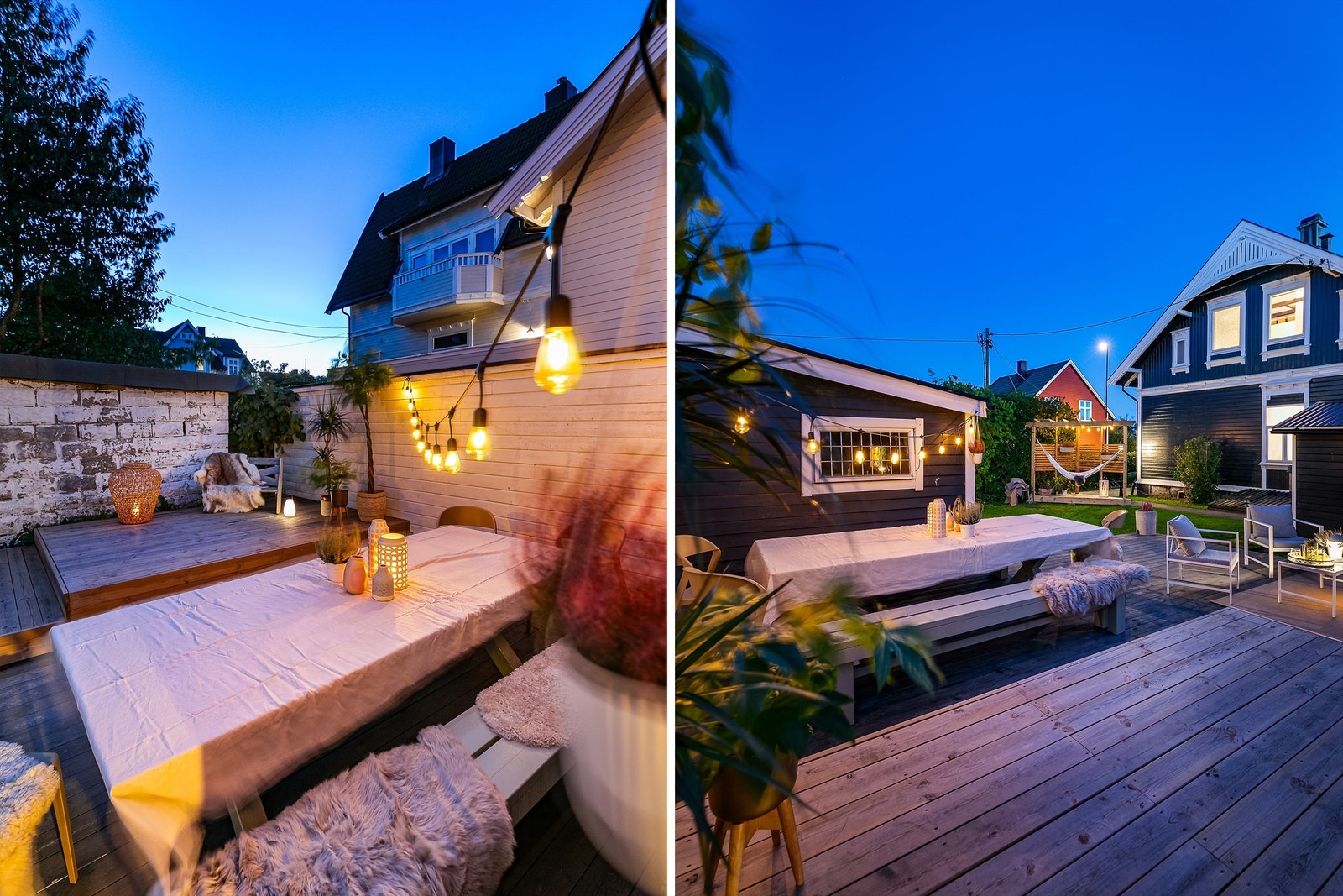 Hoveddelen av hagen er på tomtens nordre side, distansert fra Helgerødgaten. Galleribilde