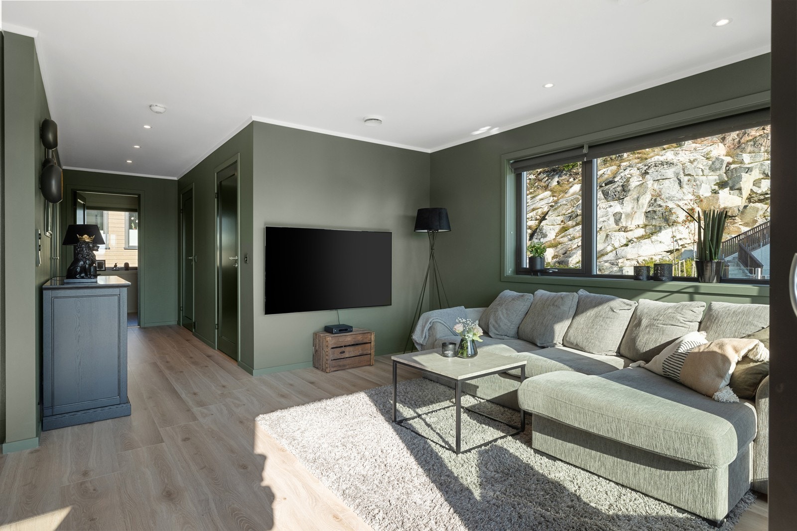 Gjennomgående moderne farger. Galleribilde