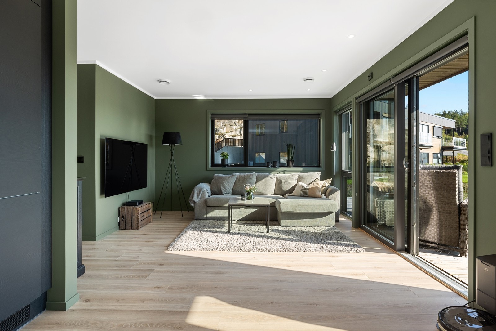 Stue med utgang til veranda. Galleribilde