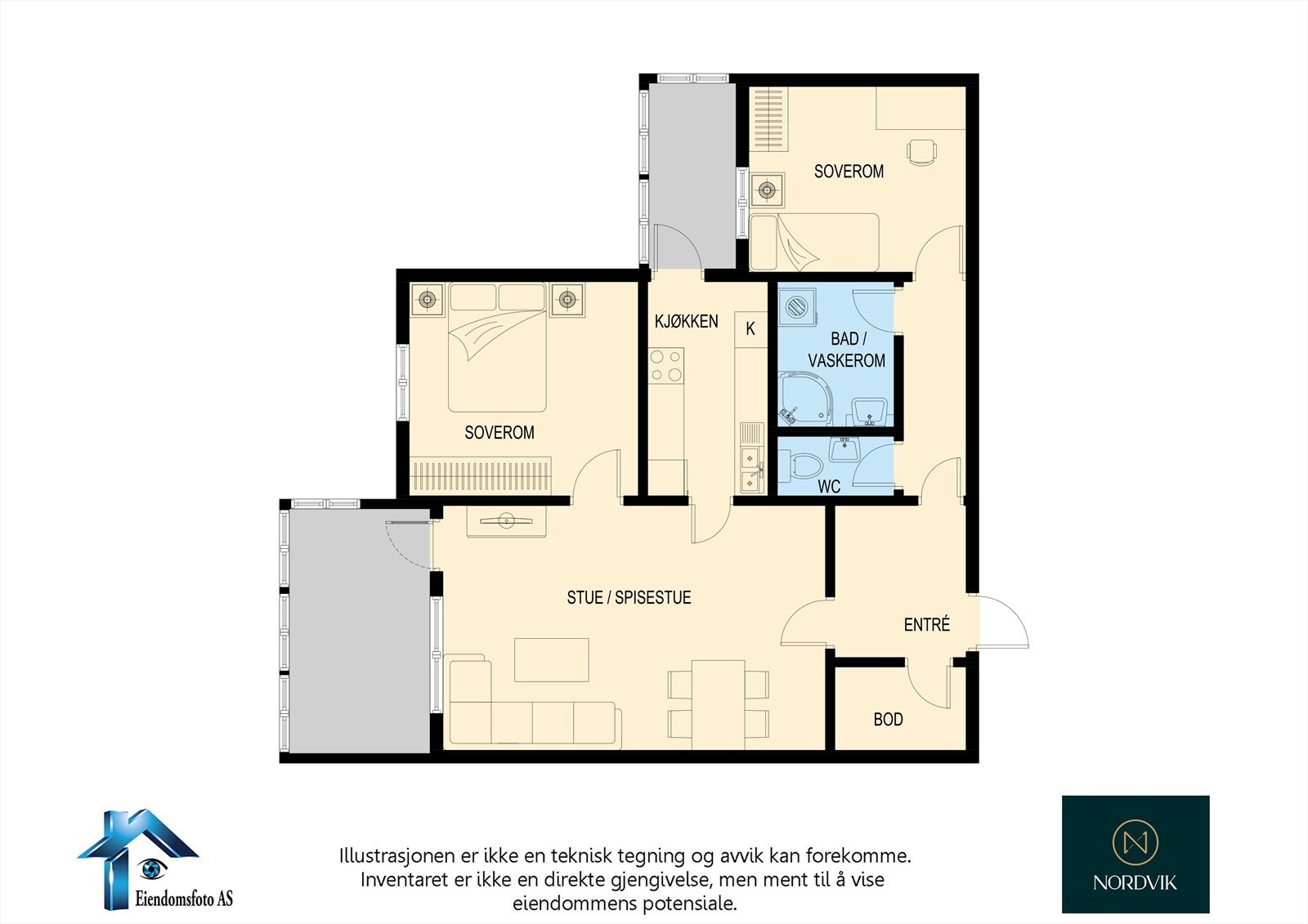 Planskisse Galleribilde