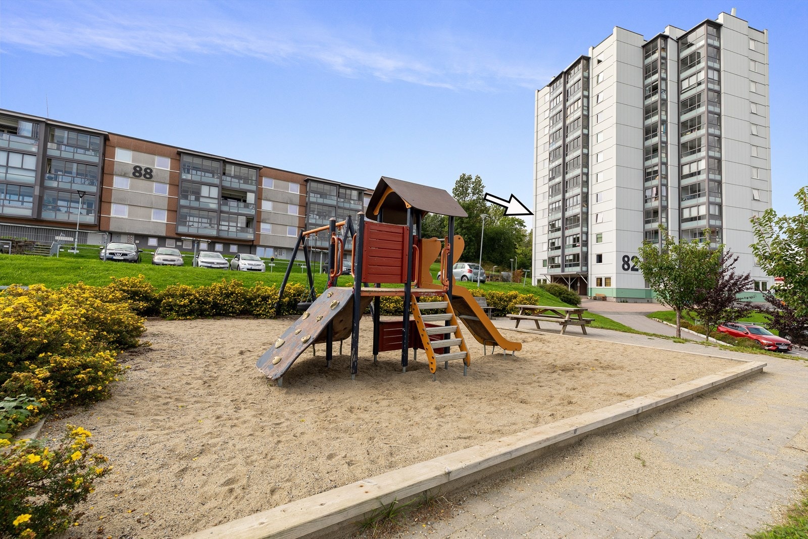 Fasade og fine fellesarealer for borettslaget Galleribilde