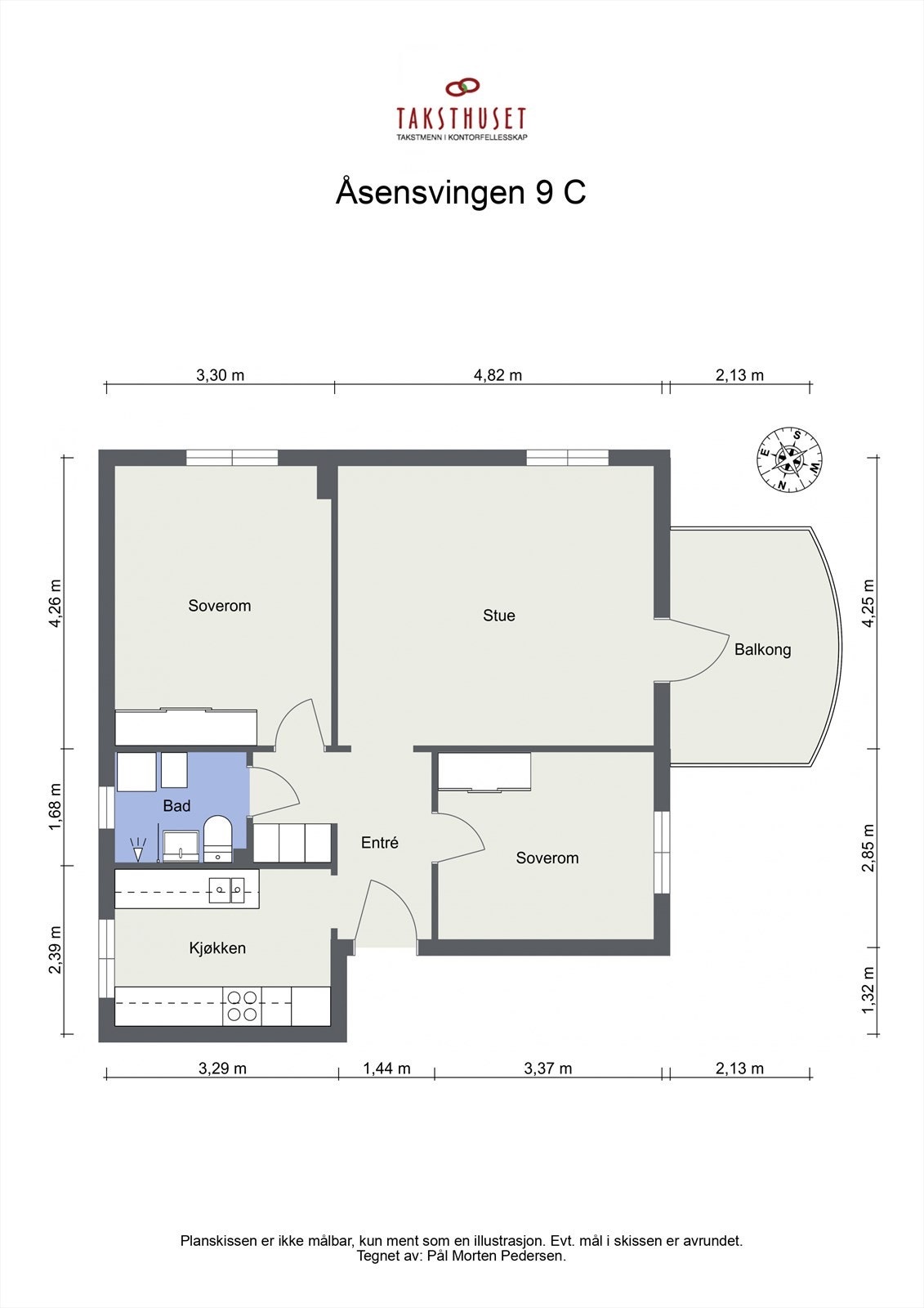 Plantegning Åsensvingen 9C Galleribilde