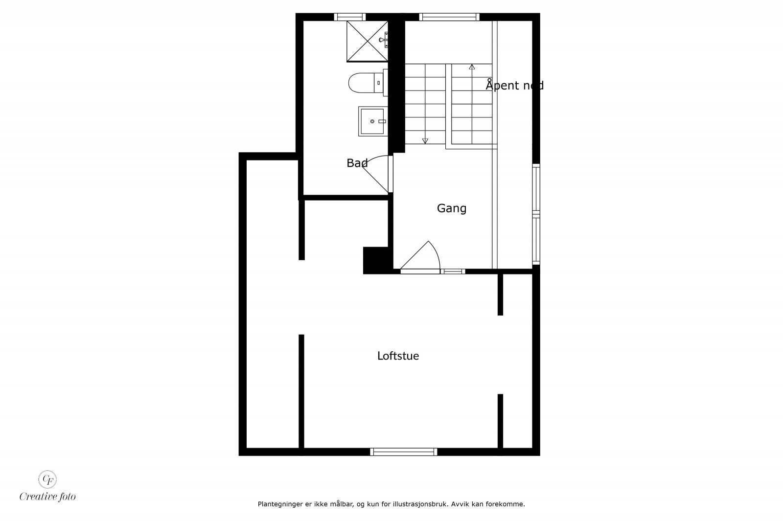 Plantegning 2.etasje Galleribilde