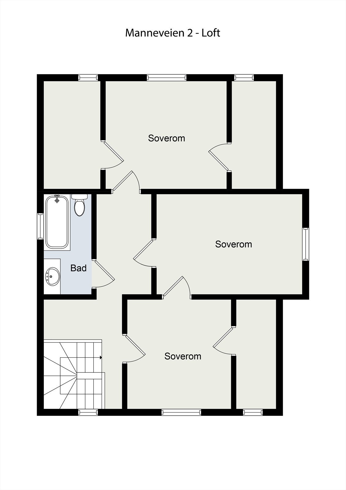 Loftsplan Galleribilde