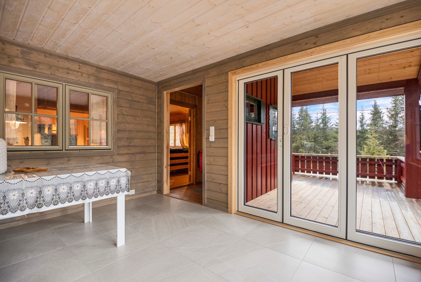 Vinterstuen ble laget i 2023 Galleribilde