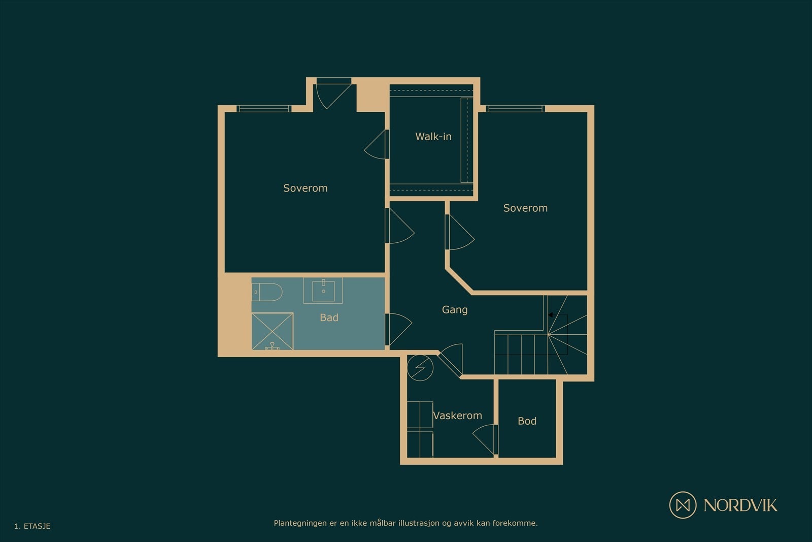 Plantegning underetasje Galleribilde