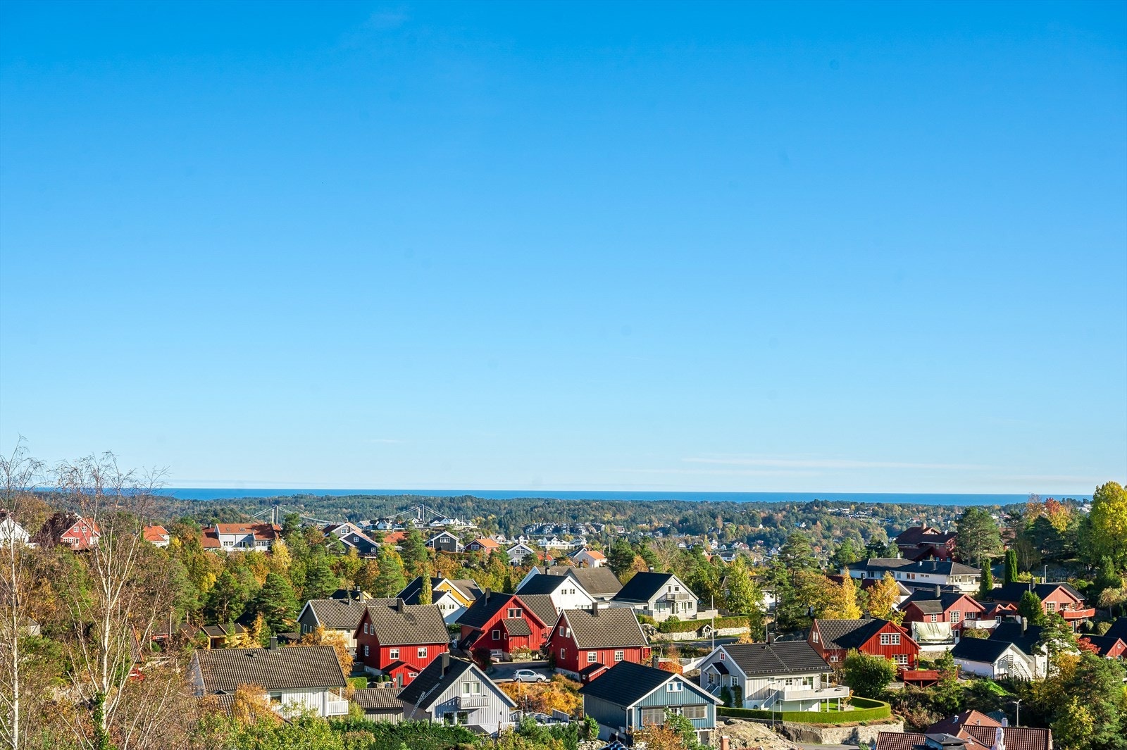 Fri utsikt utover mot sjøen. Galleribilde