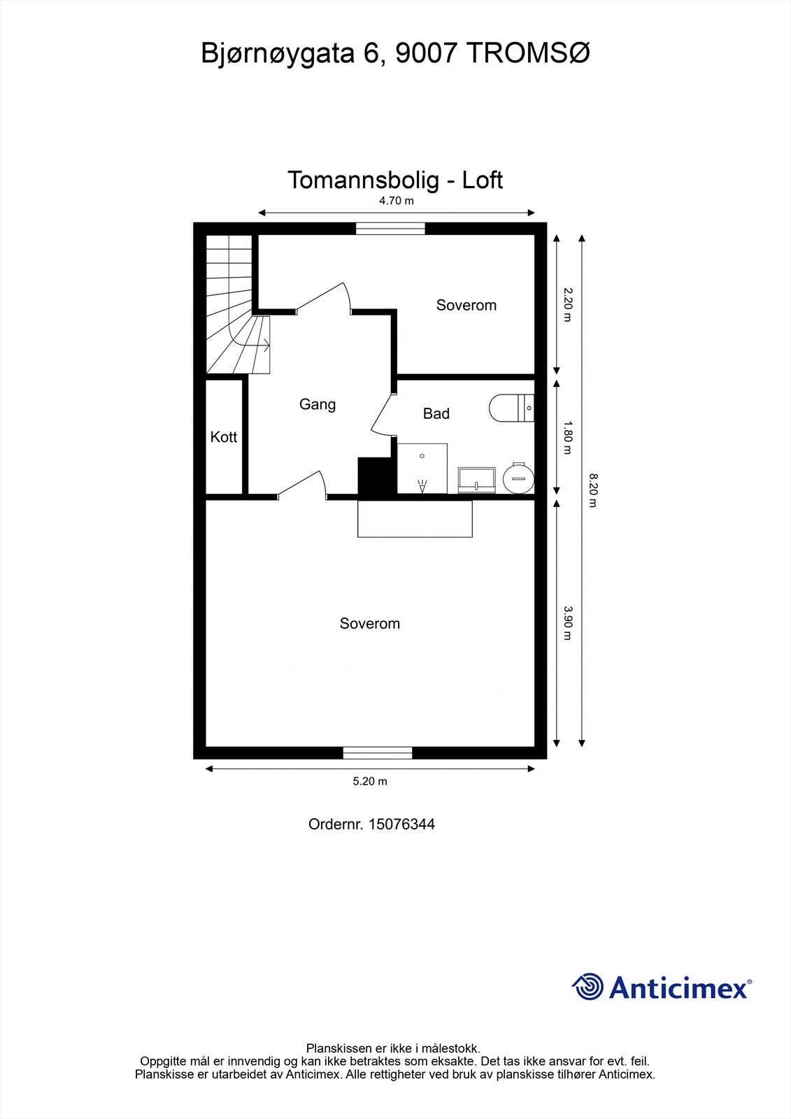 Loftsetasje - planillustrasjon. Galleribilde