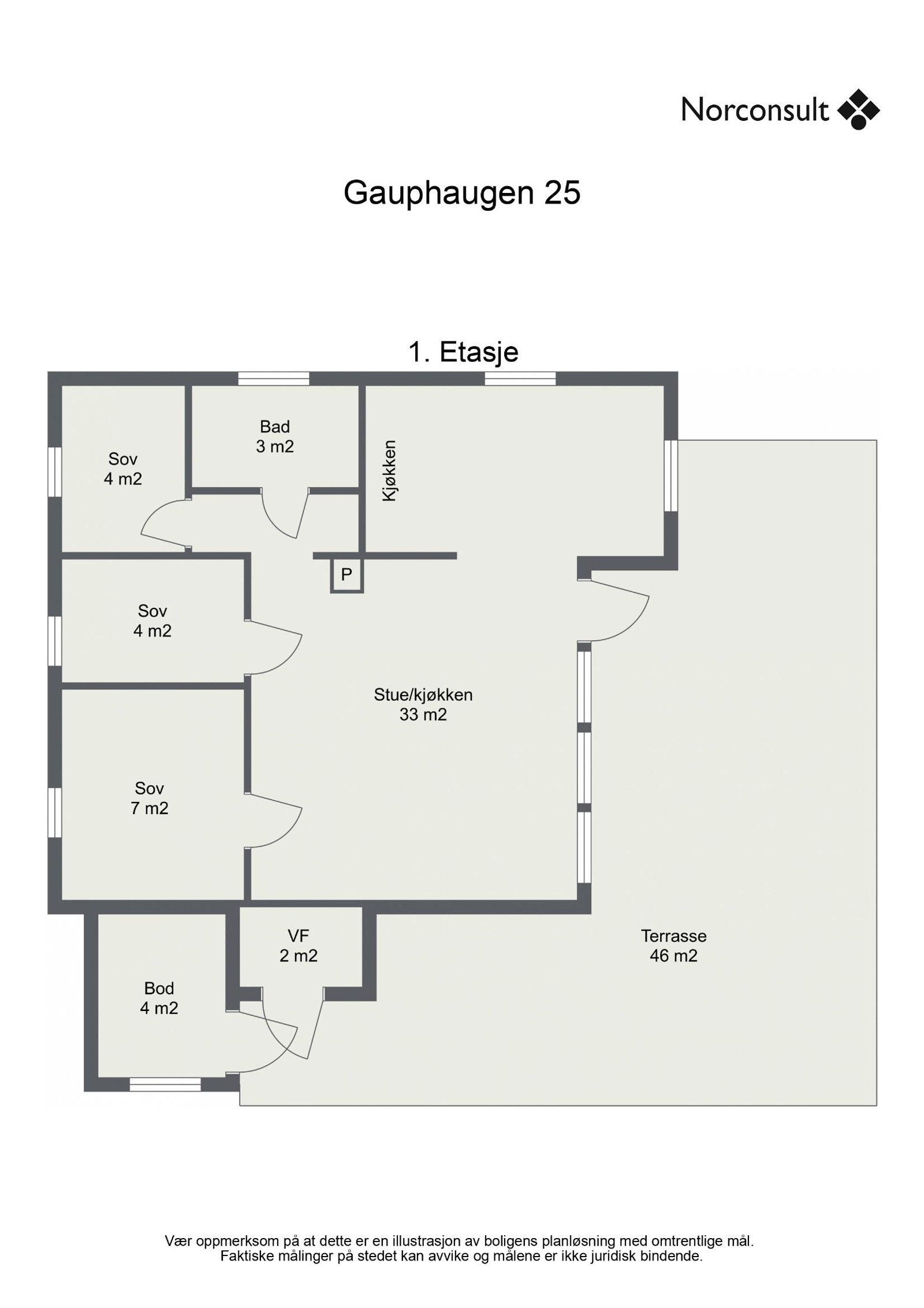 Planskisse Galleribilde