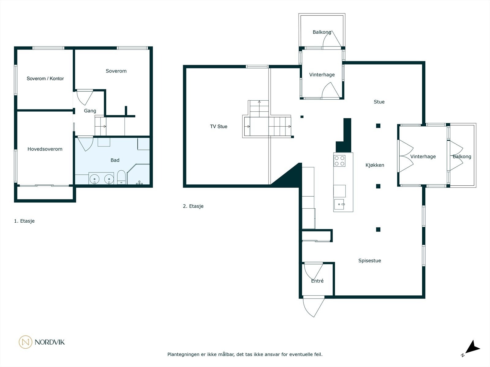 Oversikt plantegninger Galleribilde