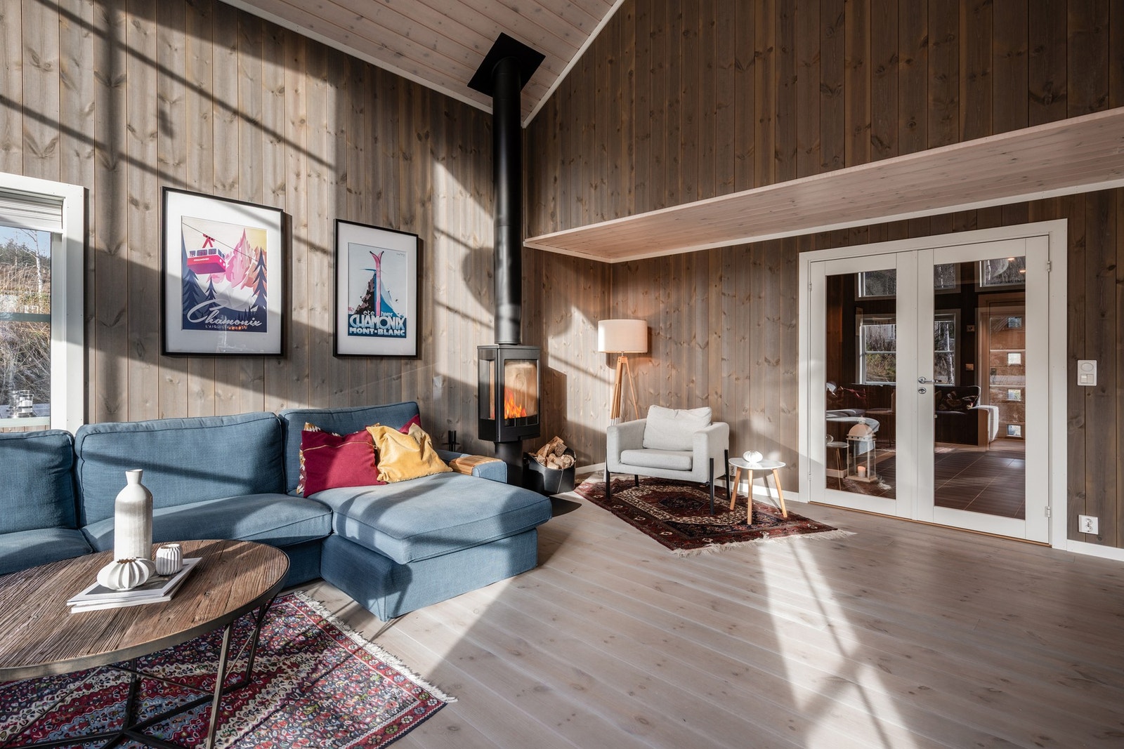 Peisovn som varmer godt på de kalde vinterdagene. Galleribilde