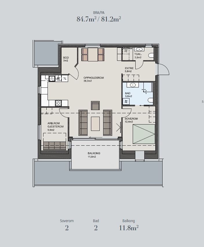 Plantegning Galleribilde