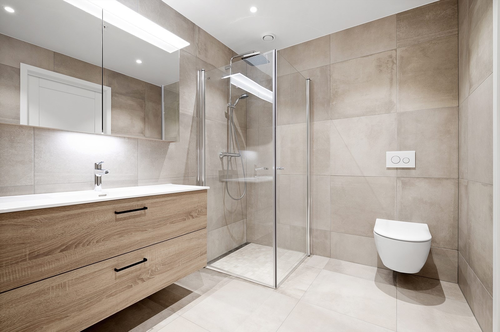 Fliselagt bad/wc 1 Galleribilde