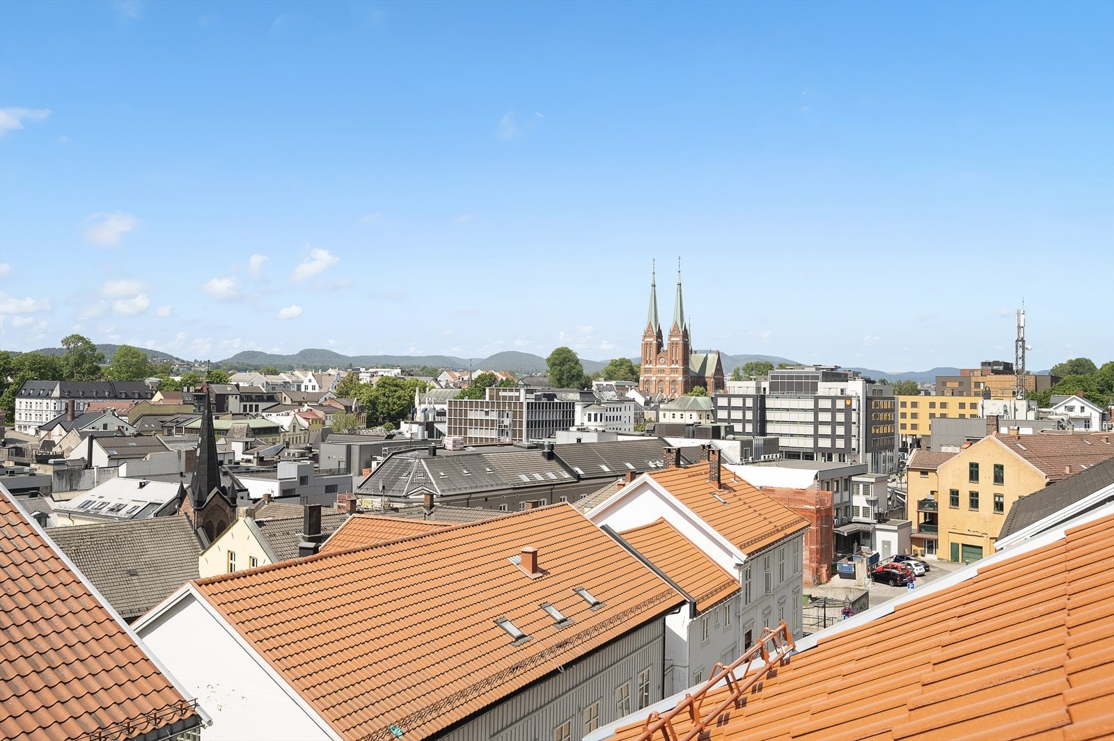 Nydelig utsikt fra terrrase Galleribilde