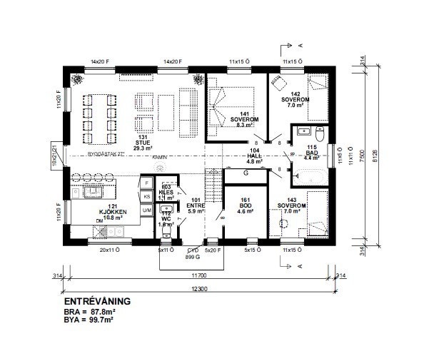 Plantegning Galleribilde