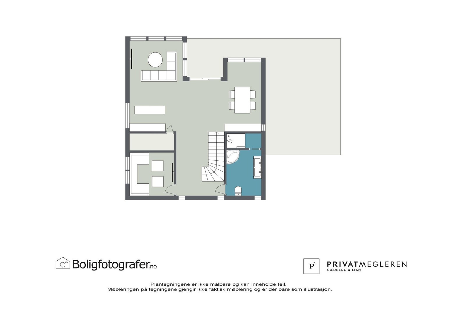 Plantegning 2. etasje - ikke målsatt, kun en illustrasjon. Galleribilde