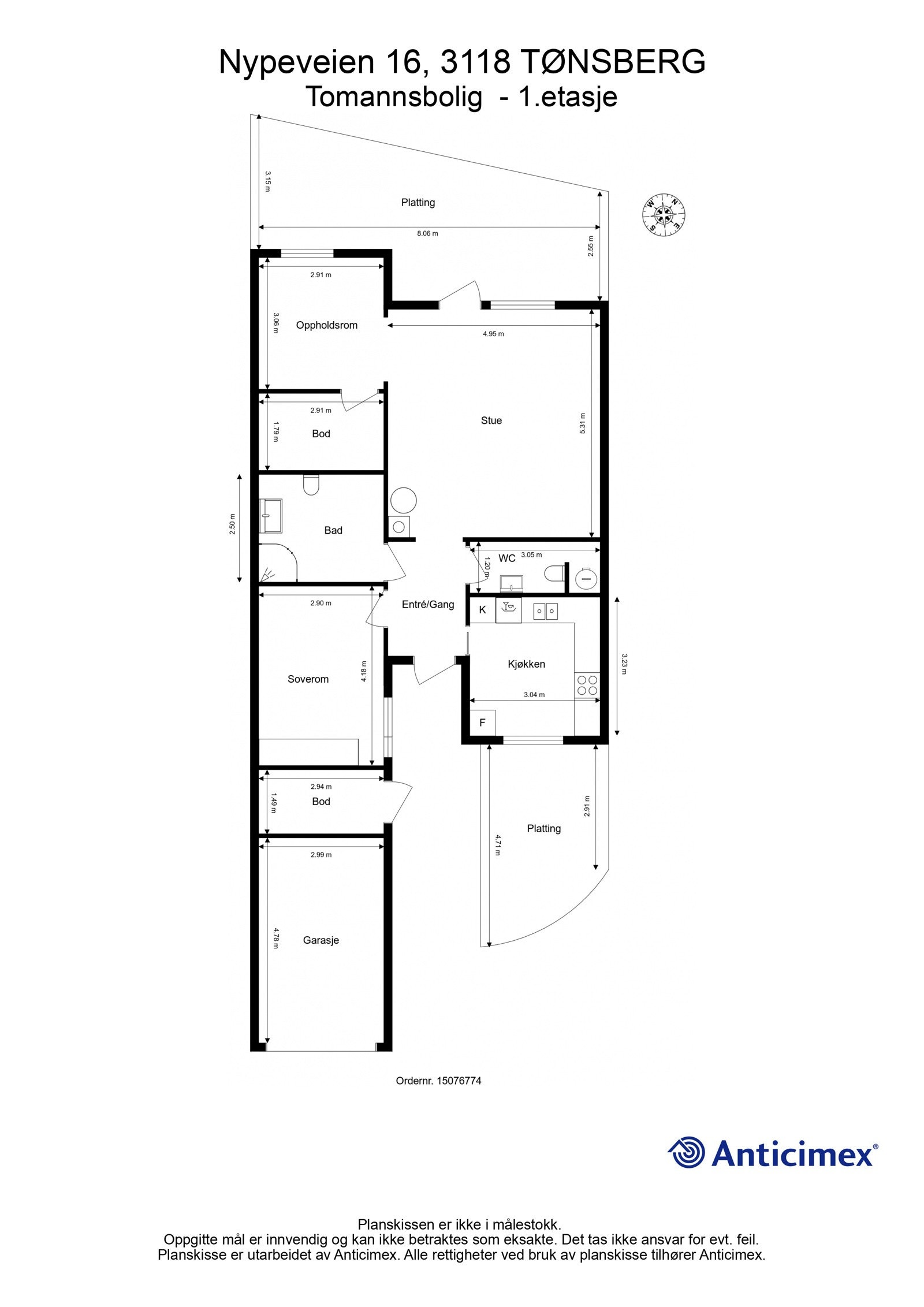 Plantegning Galleribilde