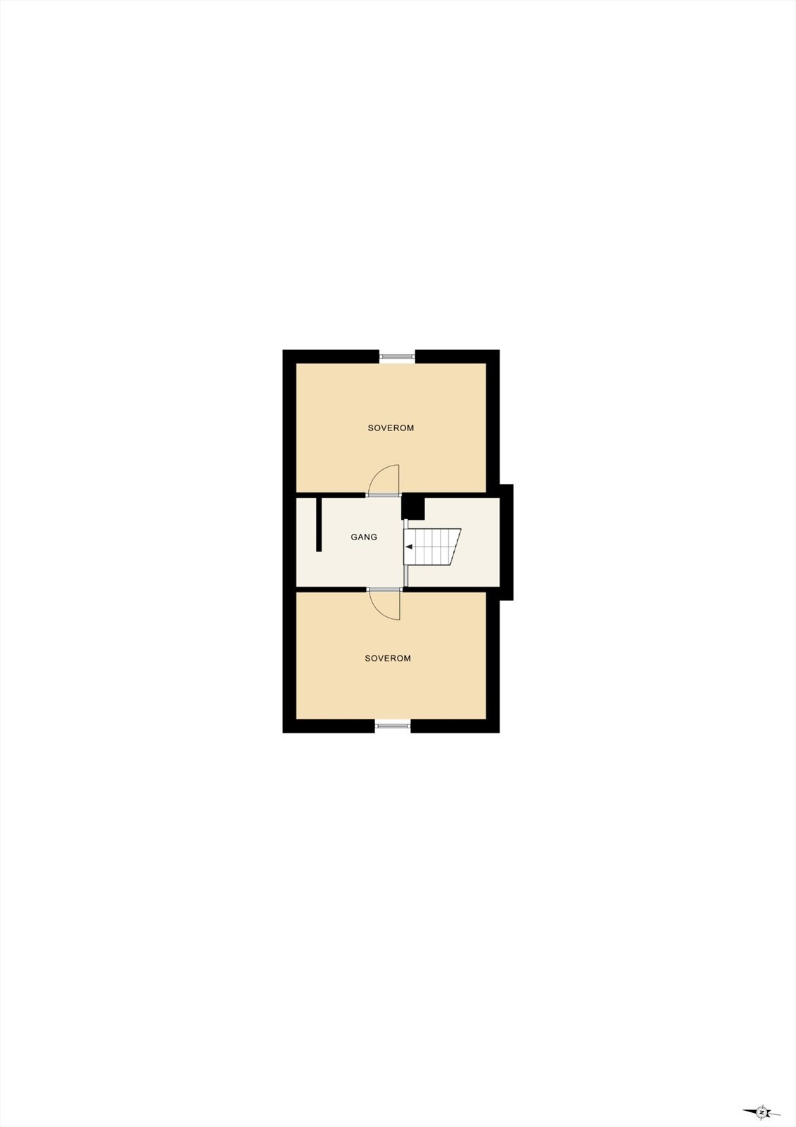 Plantegning loftsetasje Galleribilde