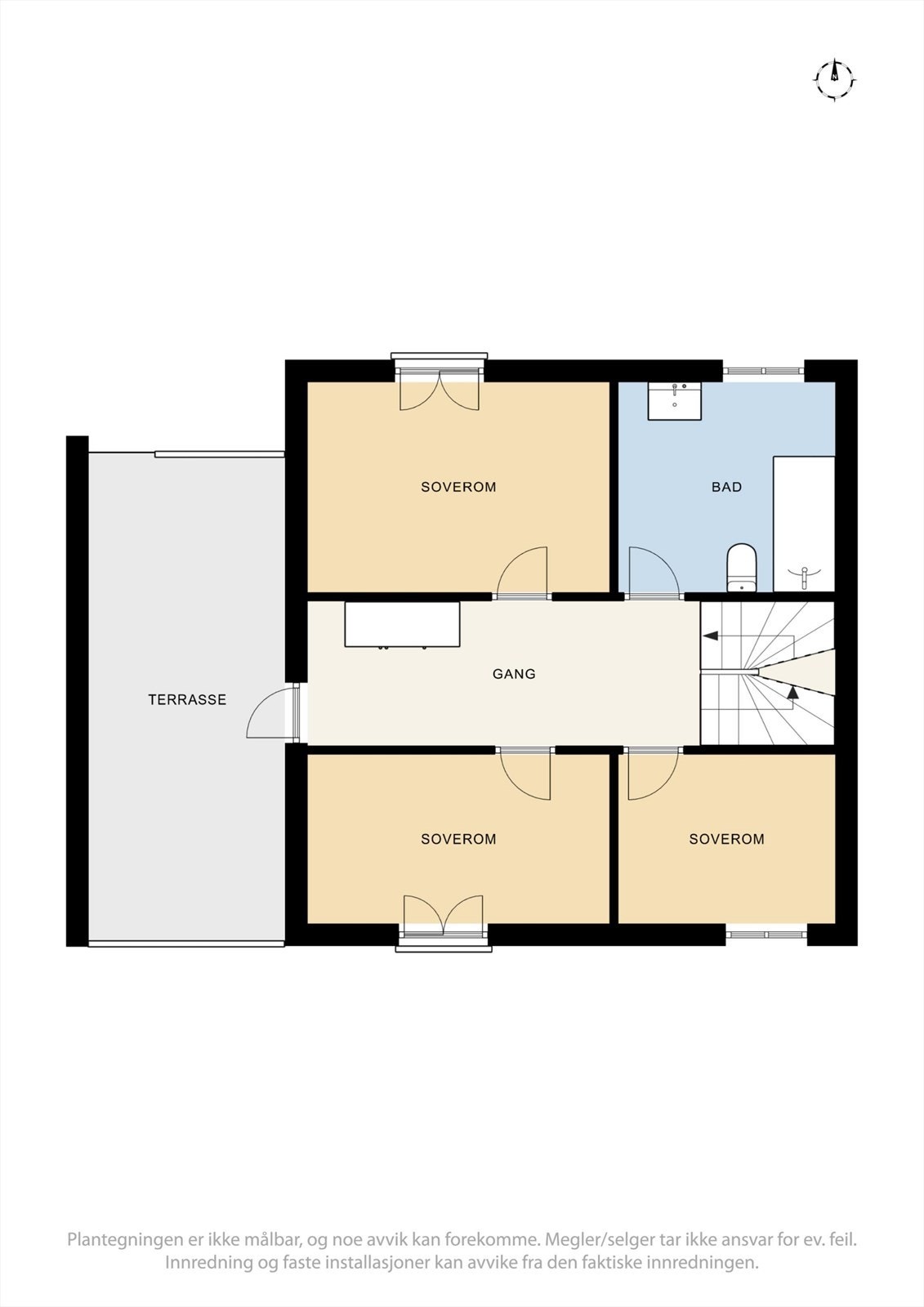 Plantegning av 2. etasje. Galleribilde