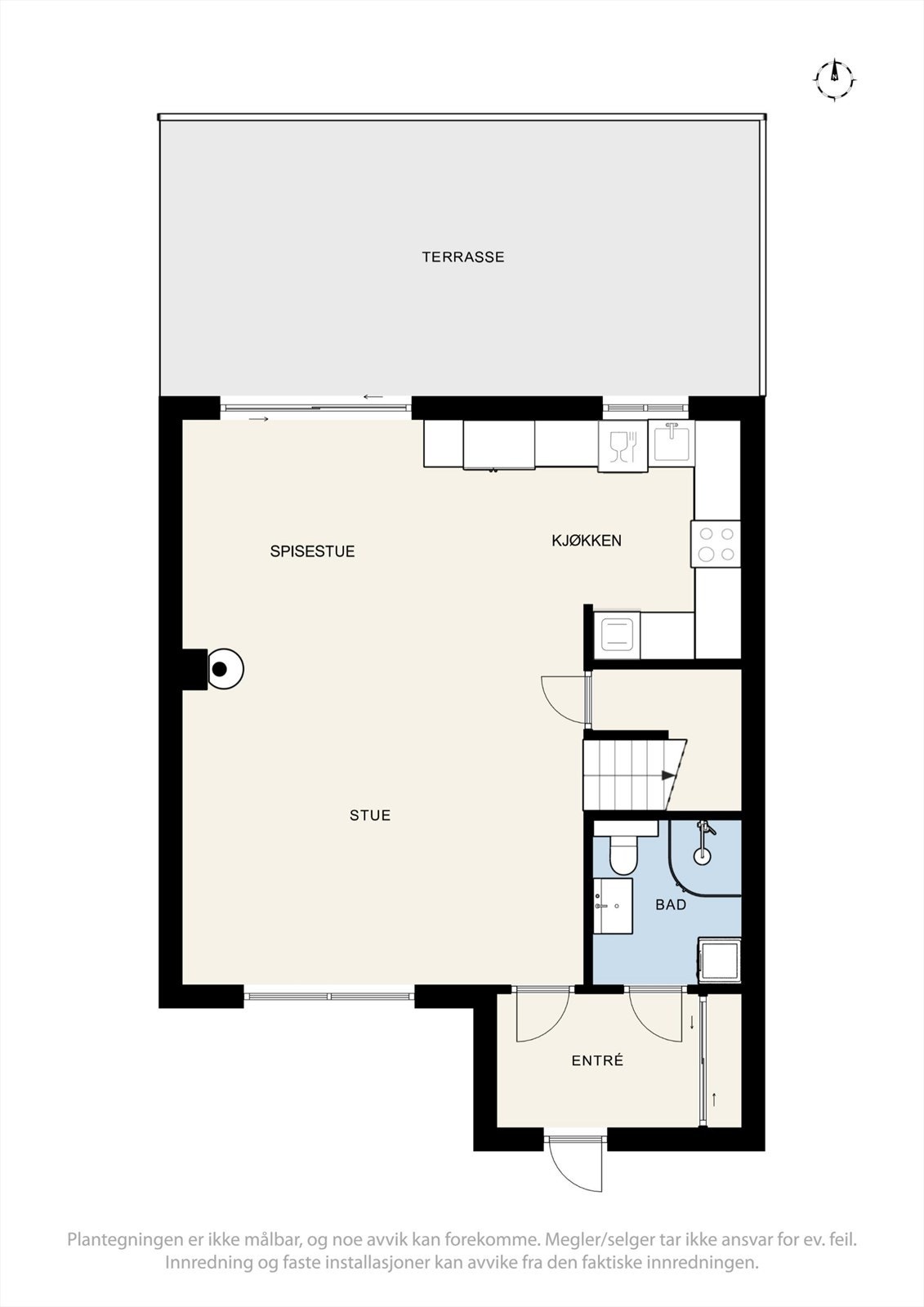 Plantegning av 1. etasje. Galleribilde