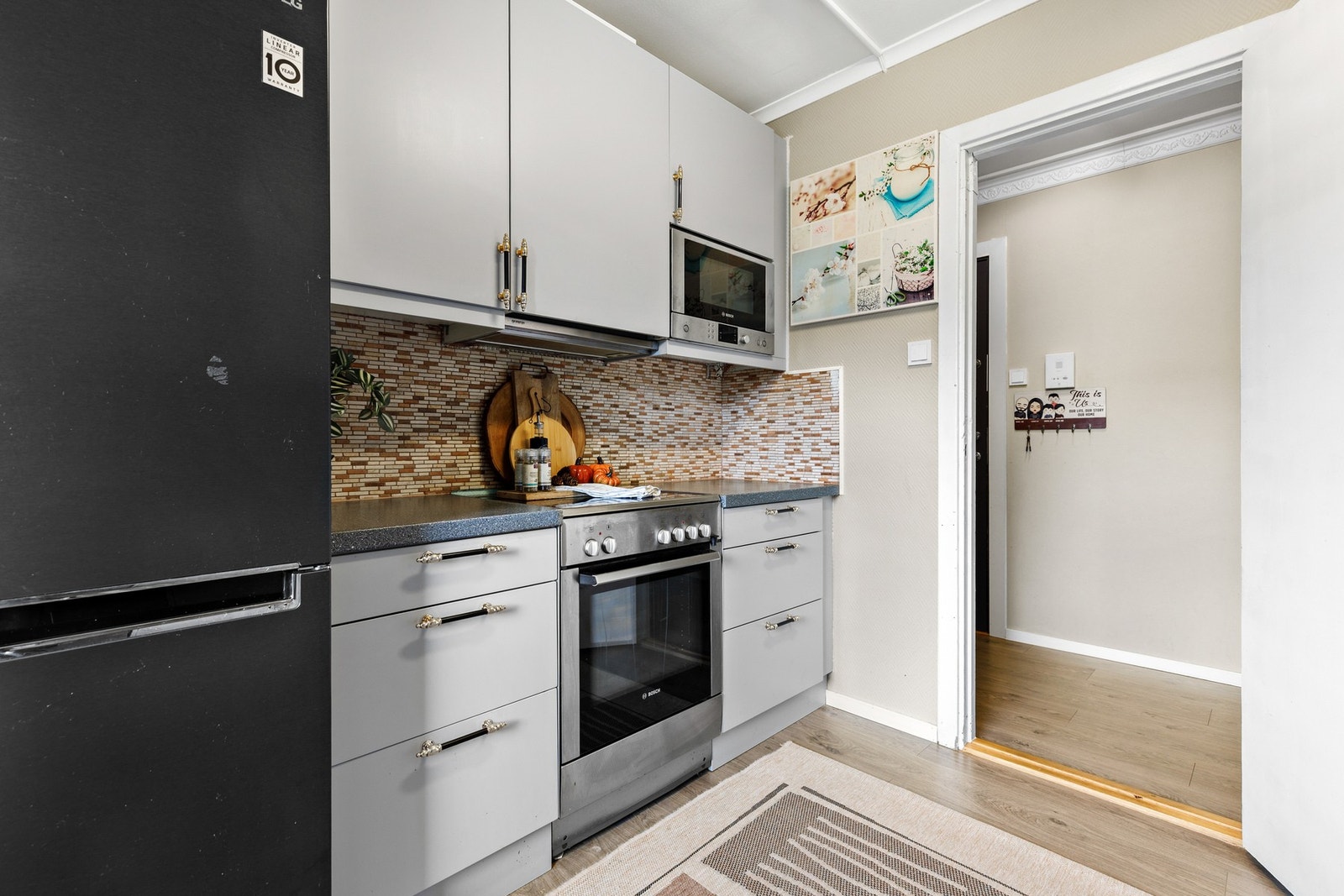 Det er montert kjøkkenventilator med kullfilter Galleribilde