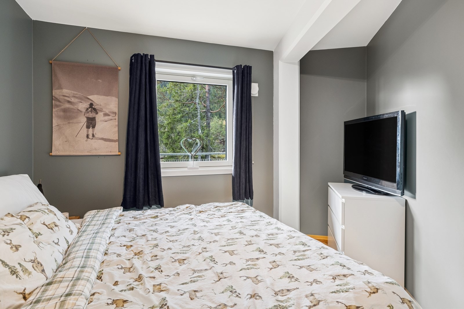 Slik rommene er innredet pr. i dag, er det seks sengeplasser. Galleribilde