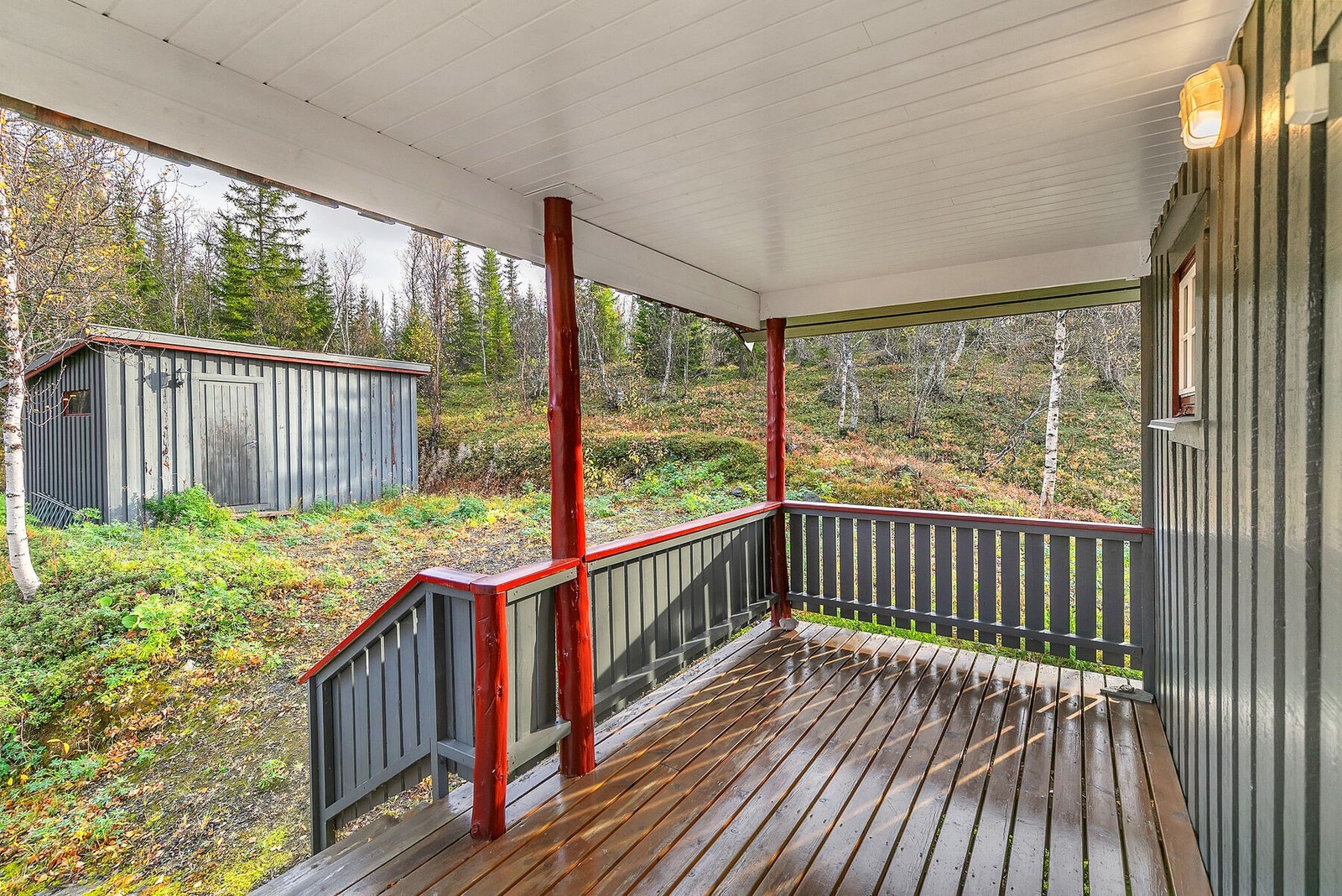 Overbygd terrasse Galleribilde