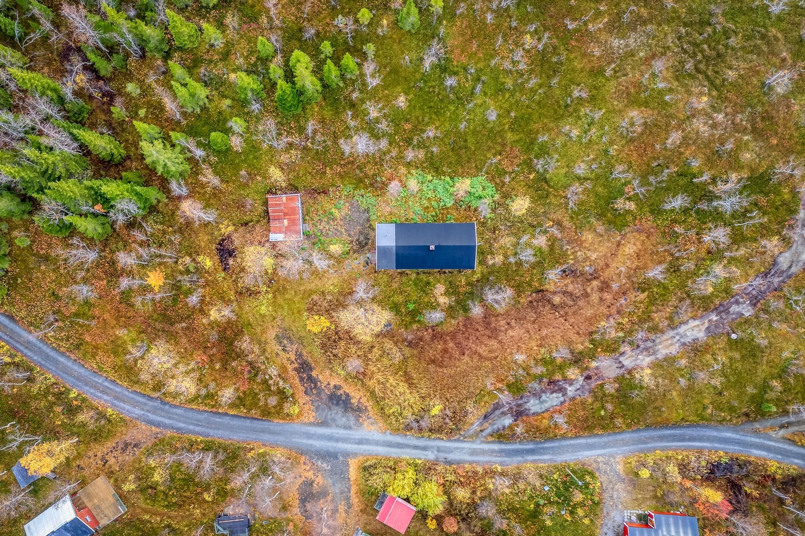 Dronebilde av eiendommen Galleribilde