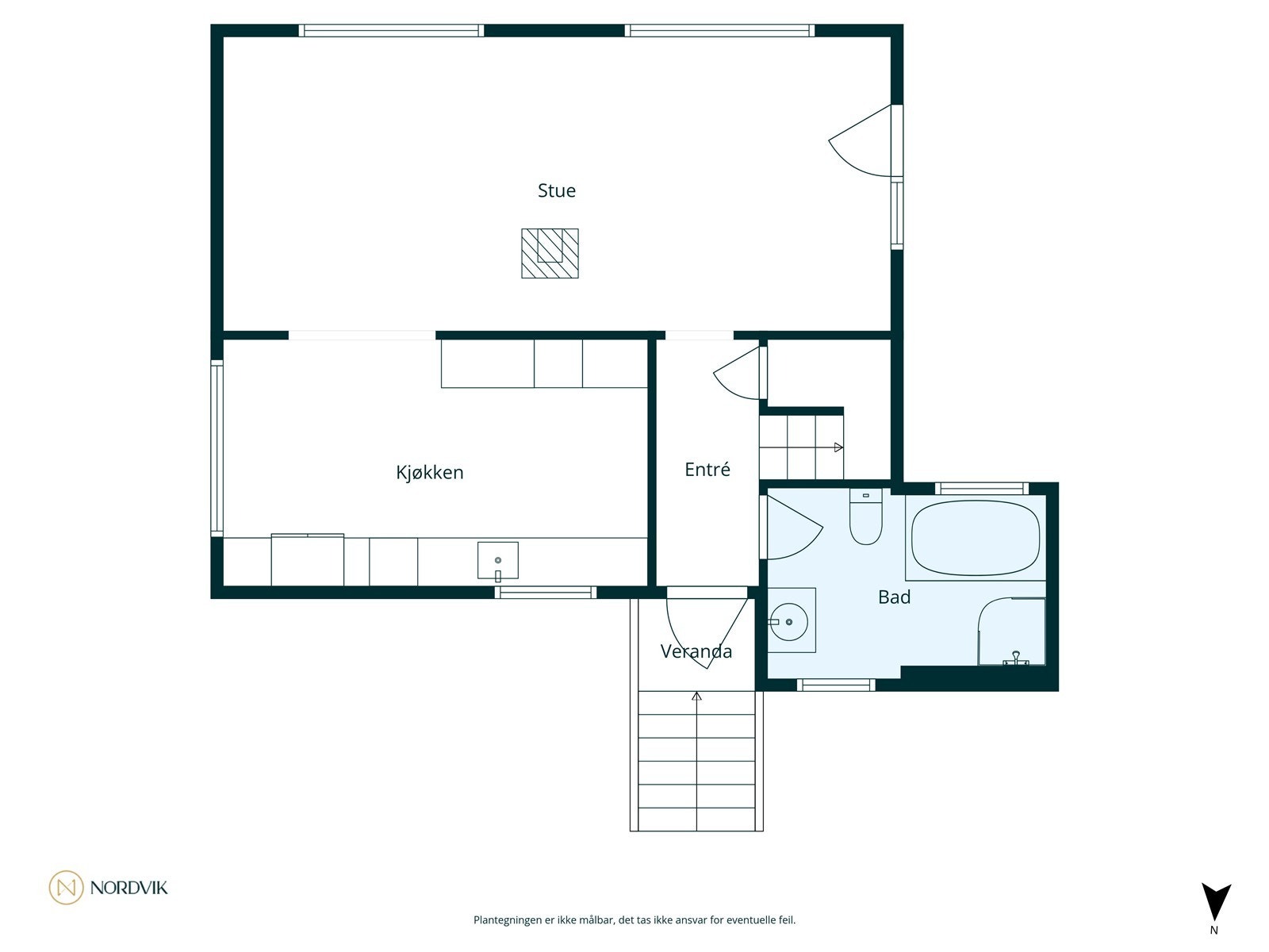 Plantegning 1.etasje Galleribilde