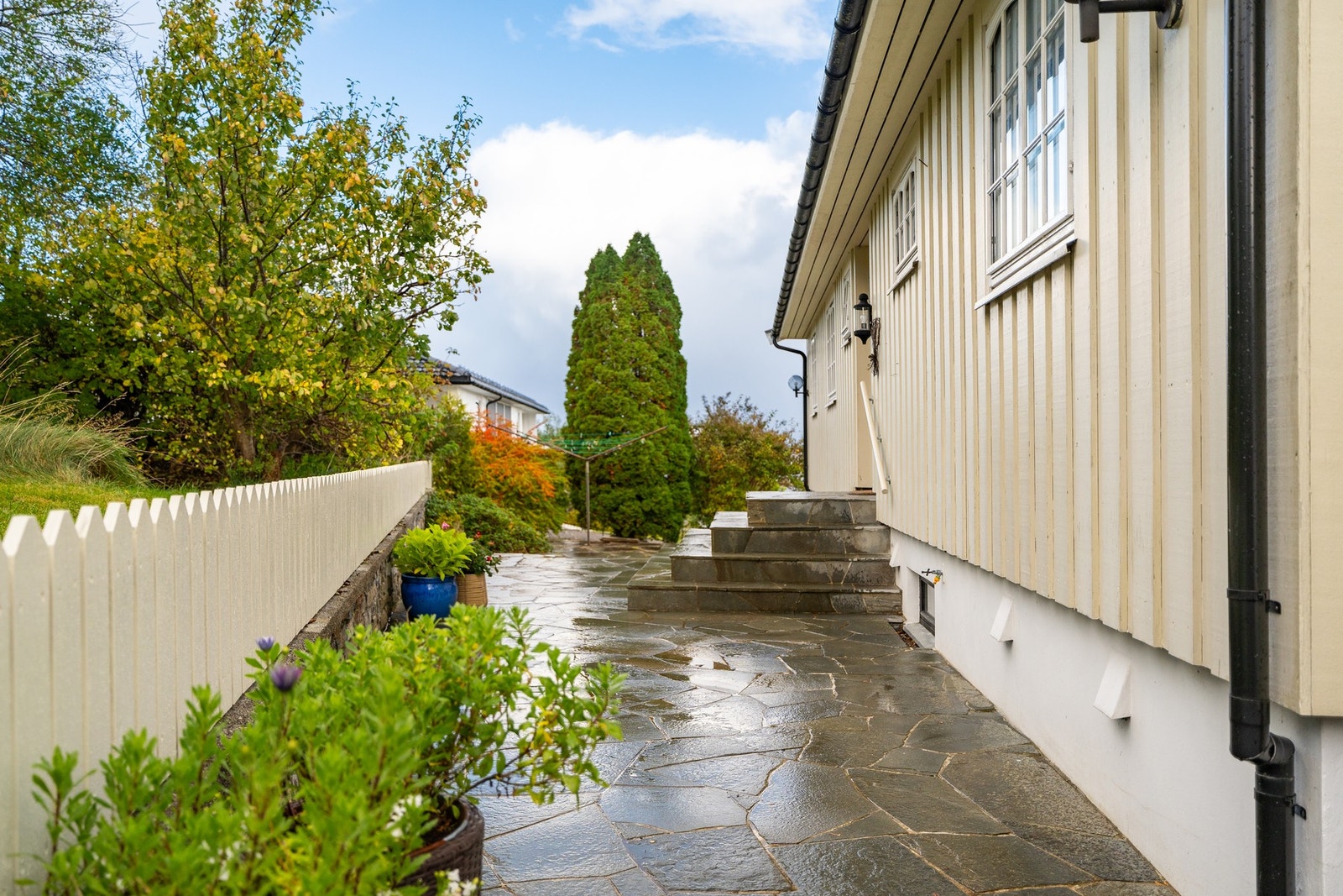 Et flott opparbeidet inngangsparti. Galleribilde