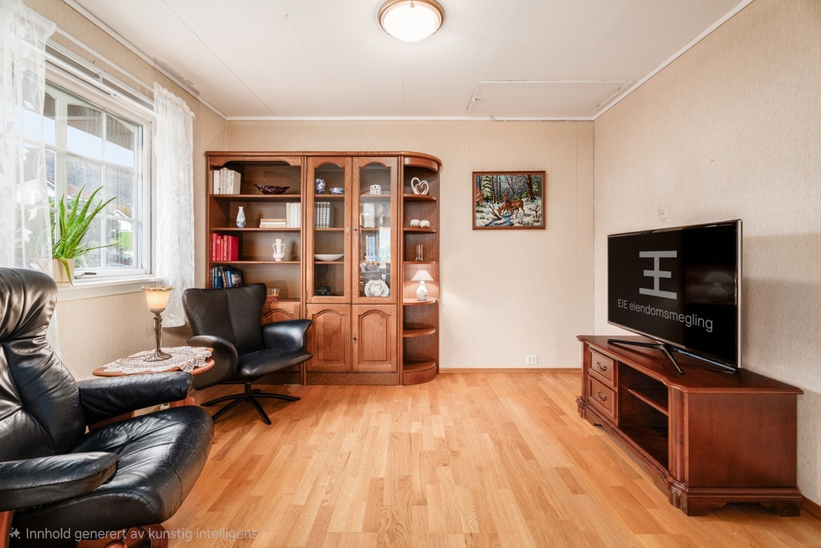 TV-stuen har tidligere vært et soverom nr. 5. Galleribilde