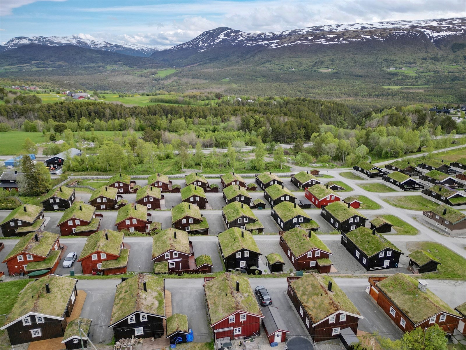 Breesgård Fritidsby består av i alt 88 hytter. Galleribilde